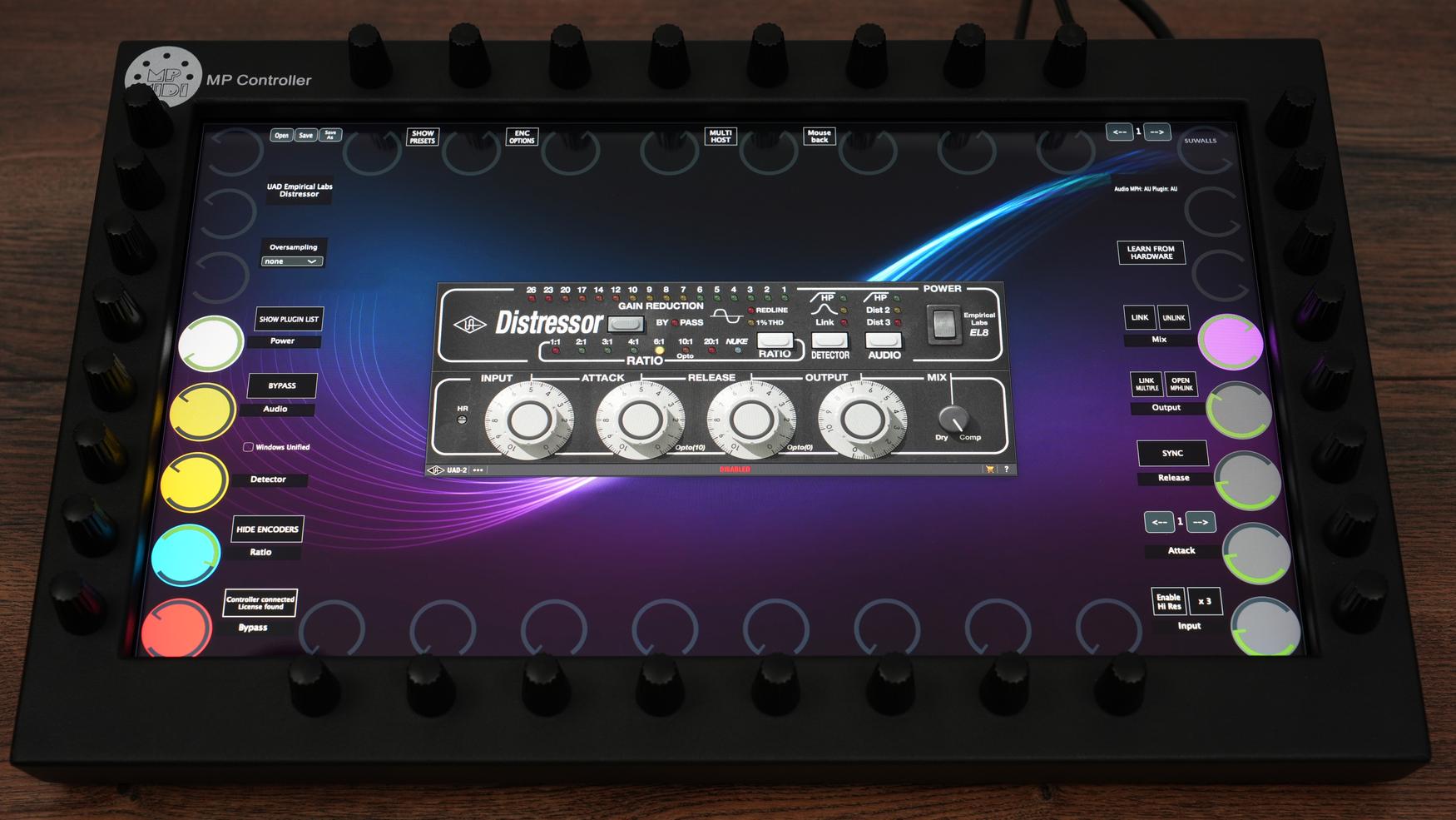 Universal Audio UAD plugin on MP Controller