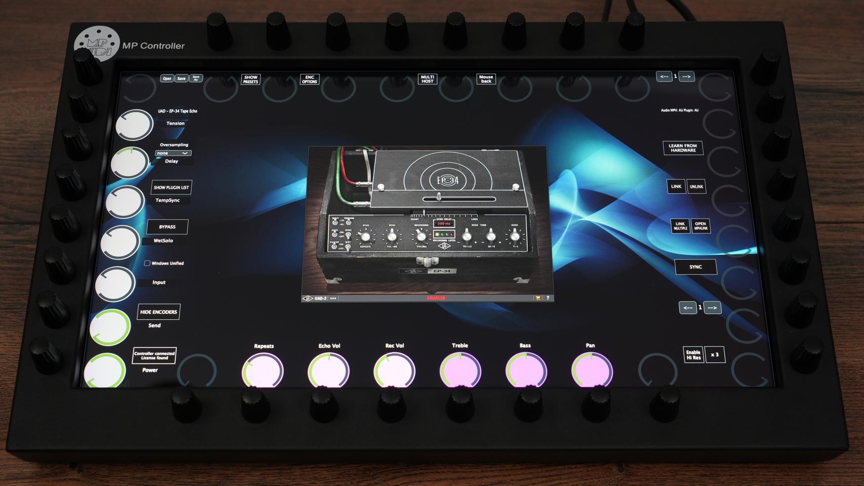 Universal Audio UAD plugin on MP Controller