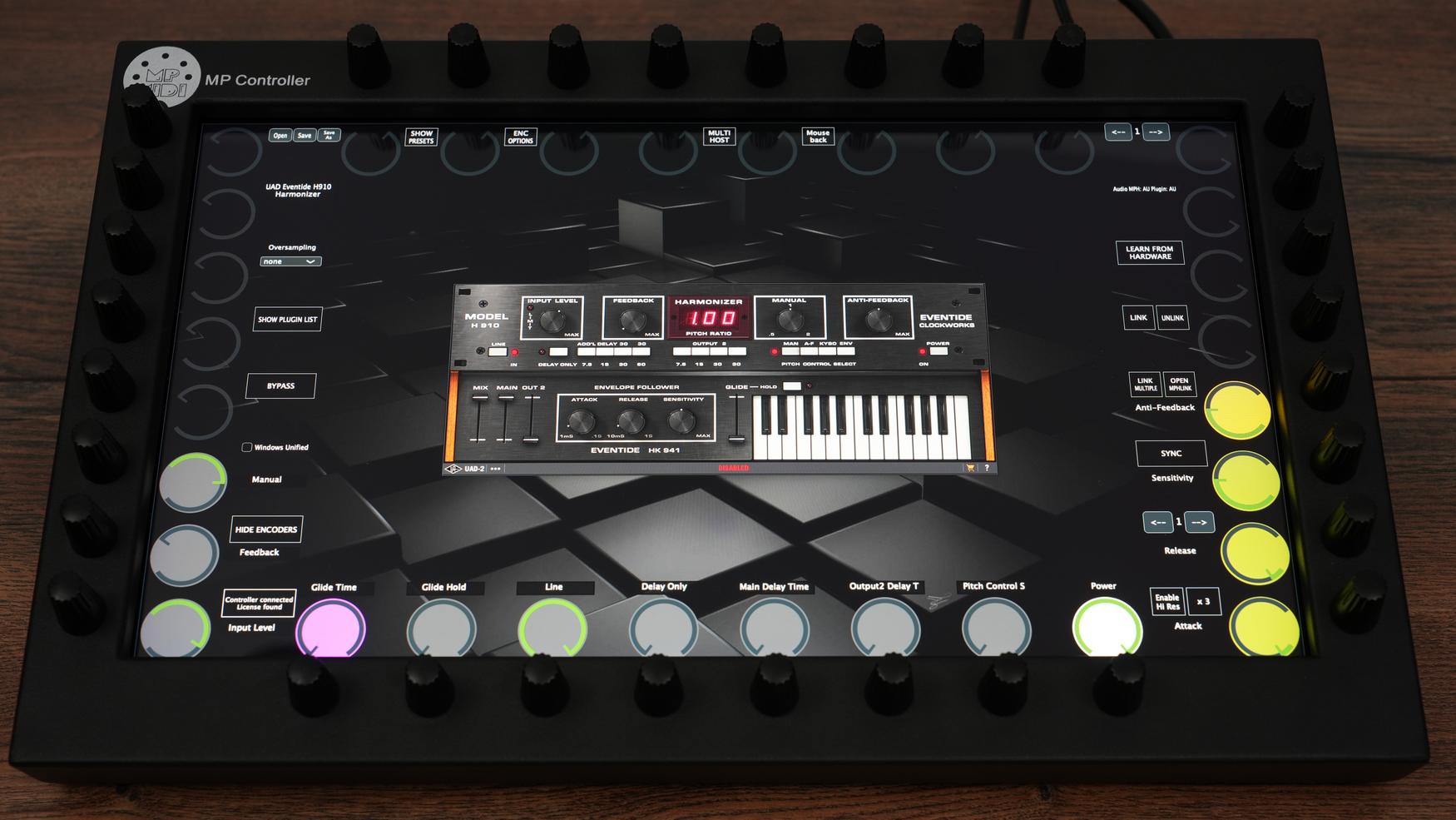 Universal Audio UAD plugin on MP Controller