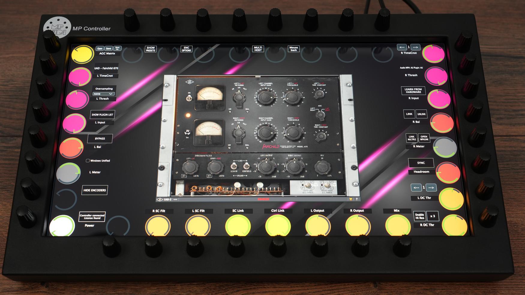 Universal Audio UAD plugin on MP Controller