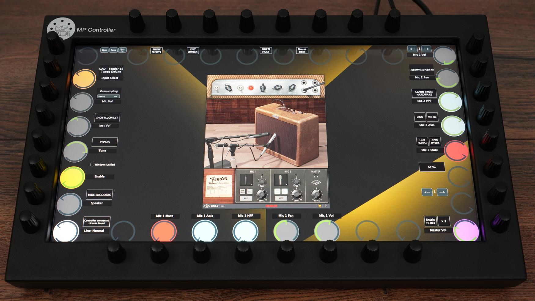 Universal Audio UAD plugin on MP Controller