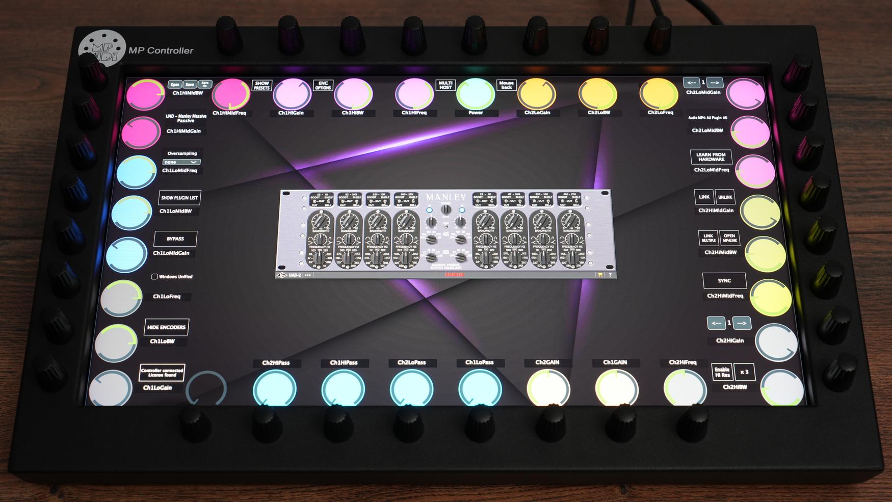 Universal Audio UAD plugin on MP Controller