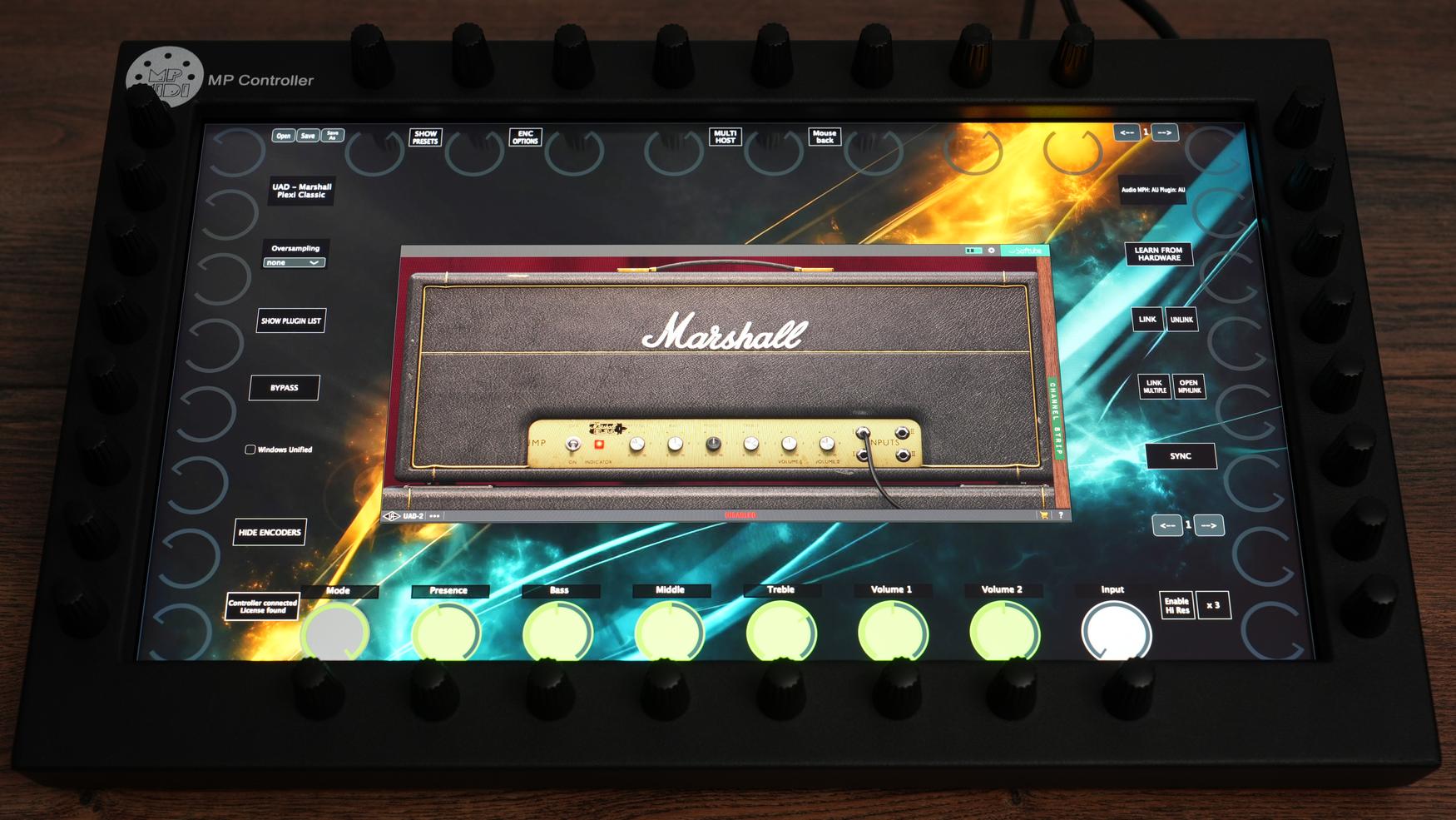 Universal Audio UAD plugin on MP Controller