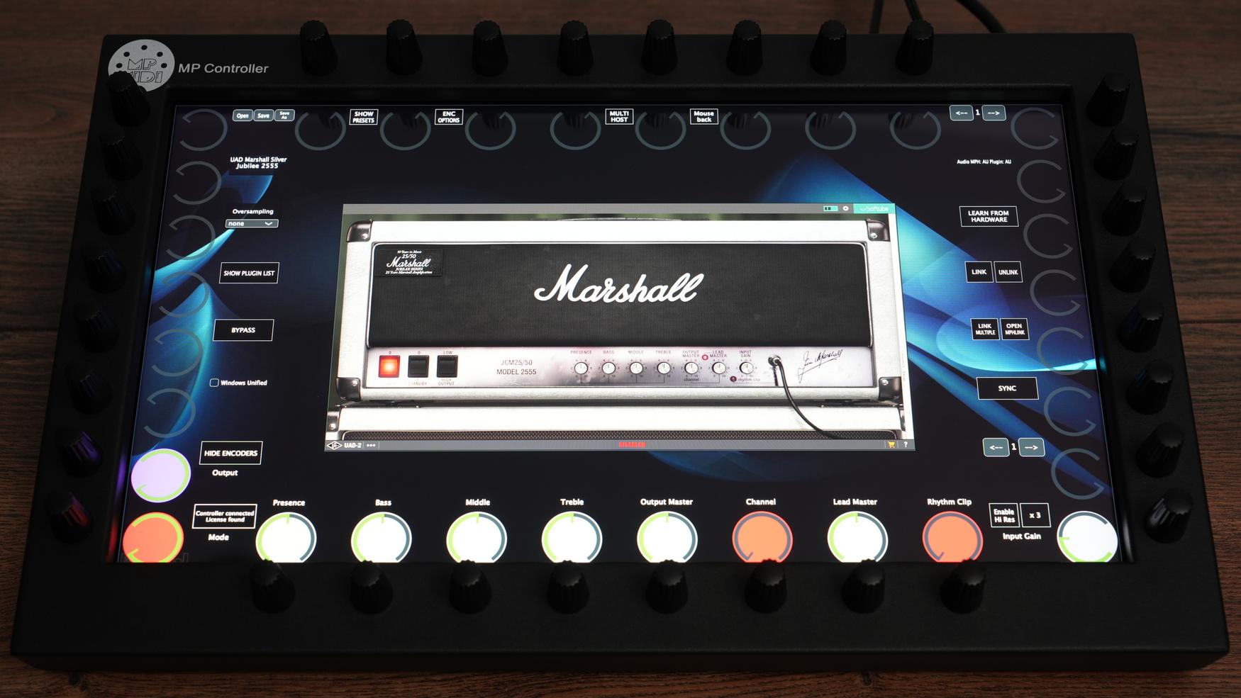 Universal Audio UAD plugin on MP Controller