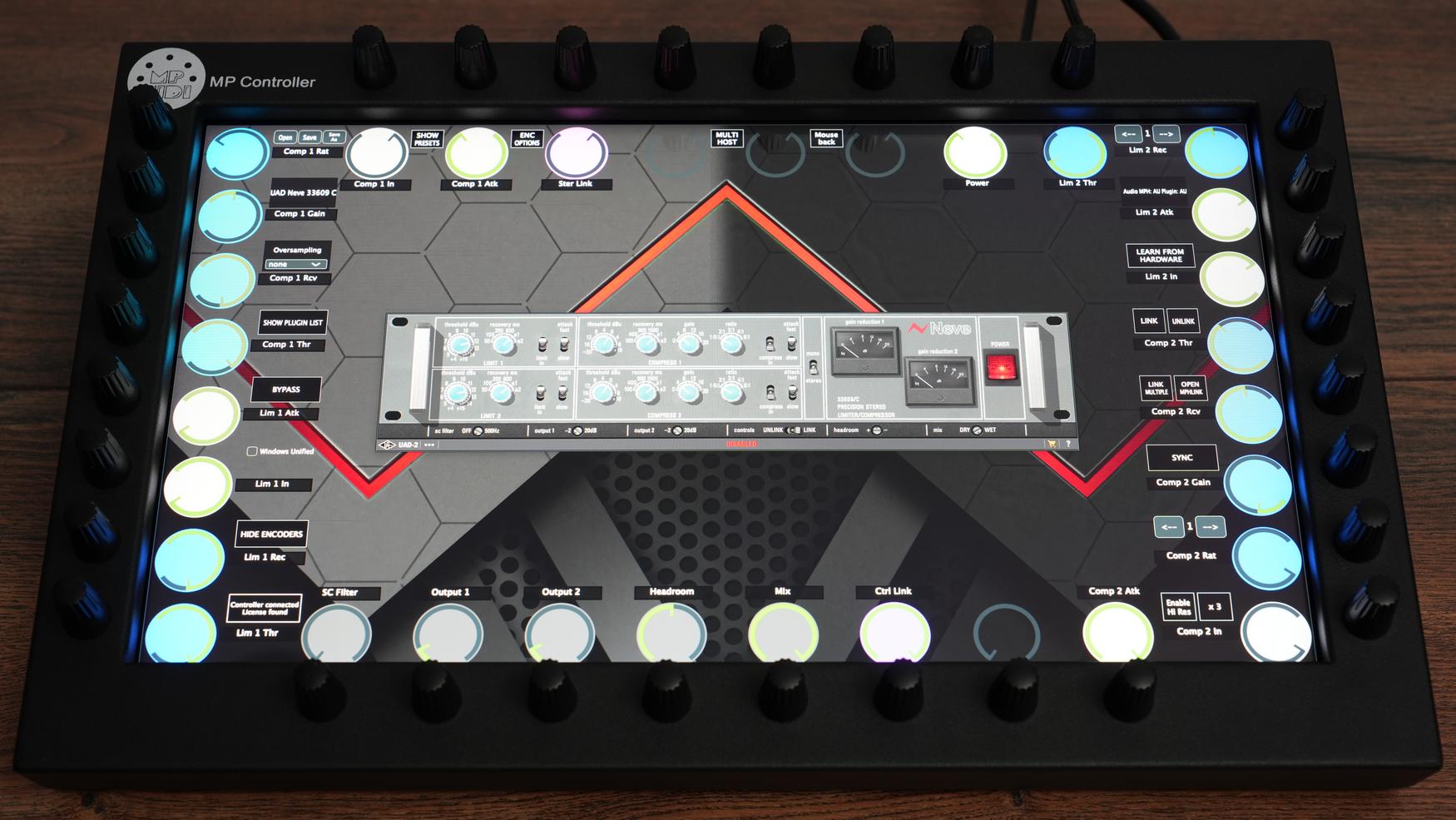 Universal Audio UAD plugin on MP Controller