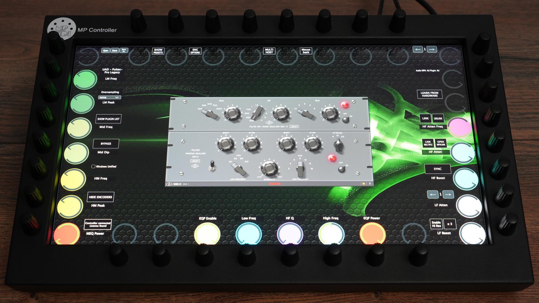Universal Audio UAD plugin on MP Controller