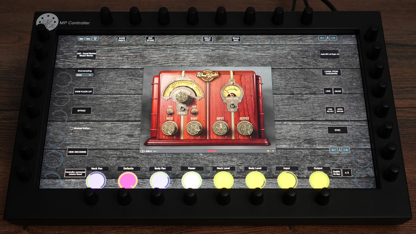 Universal Audio UAD plugin on MP Controller