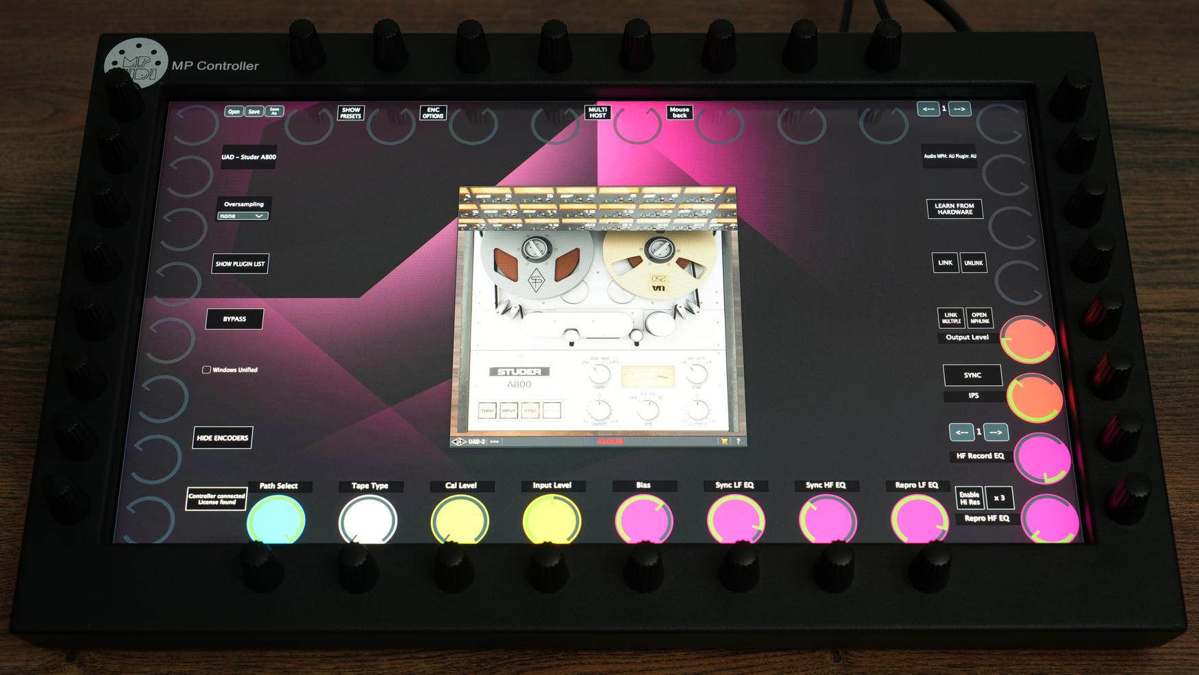 Universal Audio UAD plugin on MP Controller