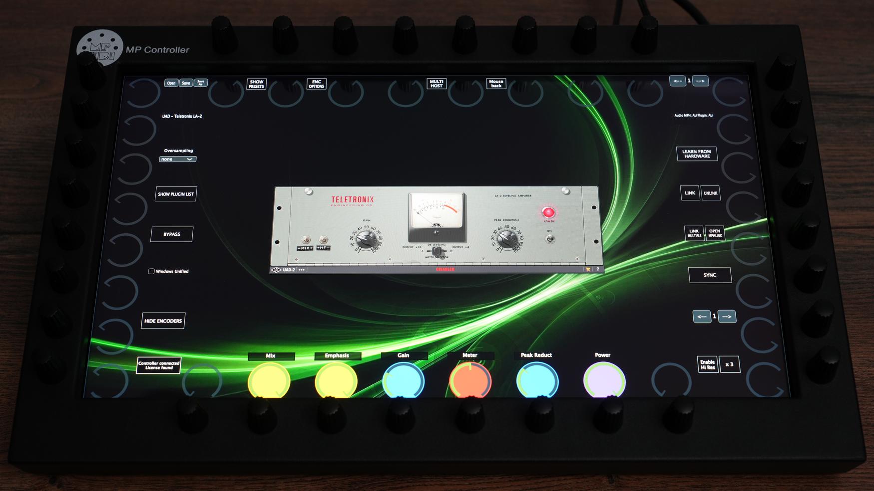 Universal Audio UAD plugin on MP Controller