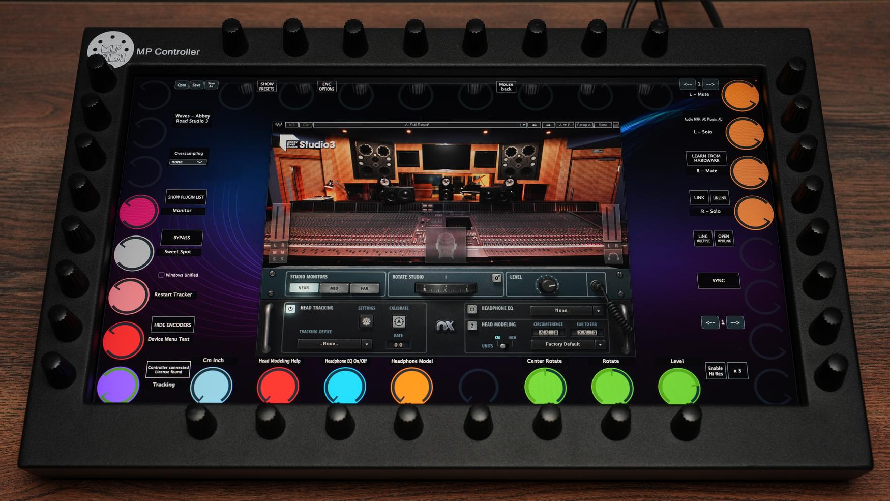 Professional Waves plugin control on MP Controller