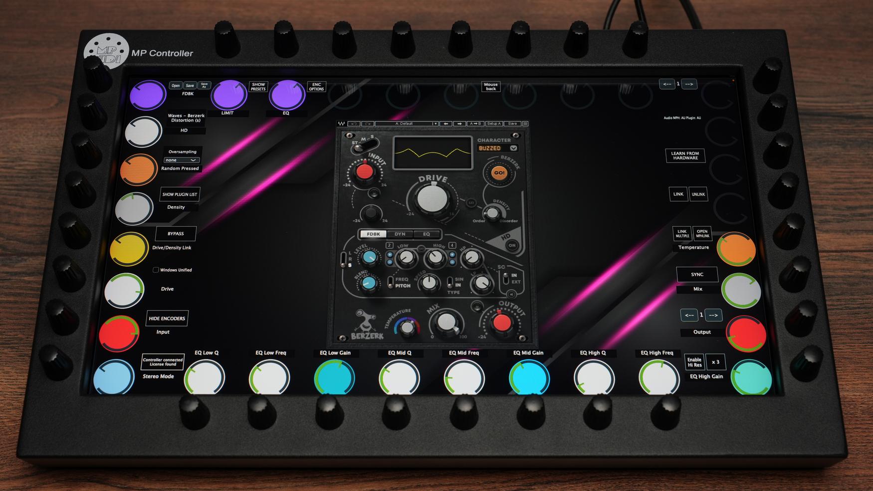 Professional Waves plugin integration with MP Controller