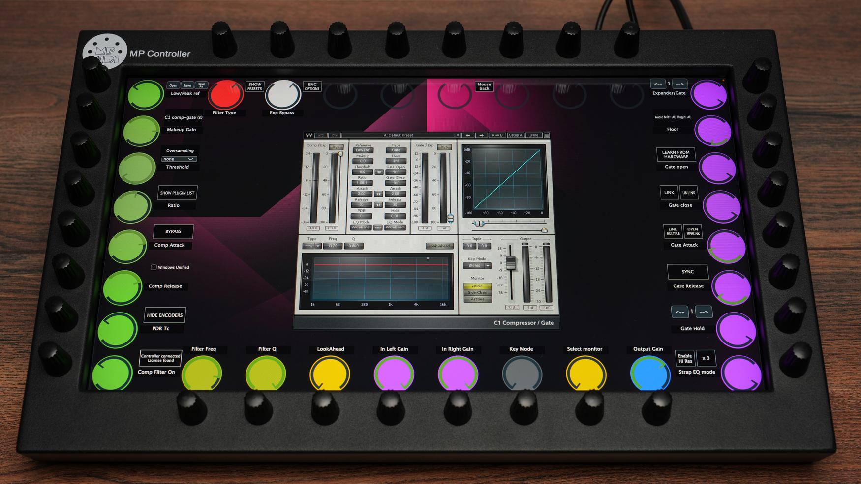 MP Controller with Waves plugin parameter control