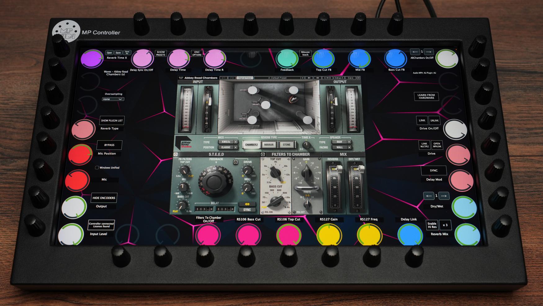 MP Controller displaying professional Waves interface