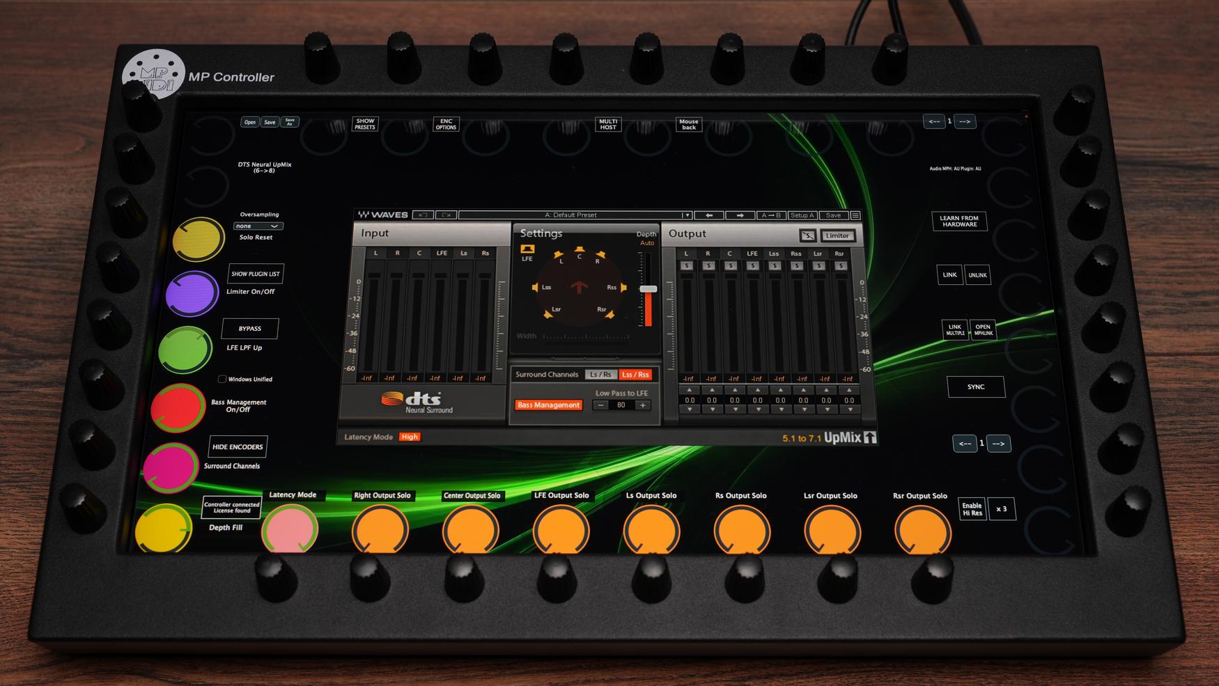 Professional Waves plugin control interface