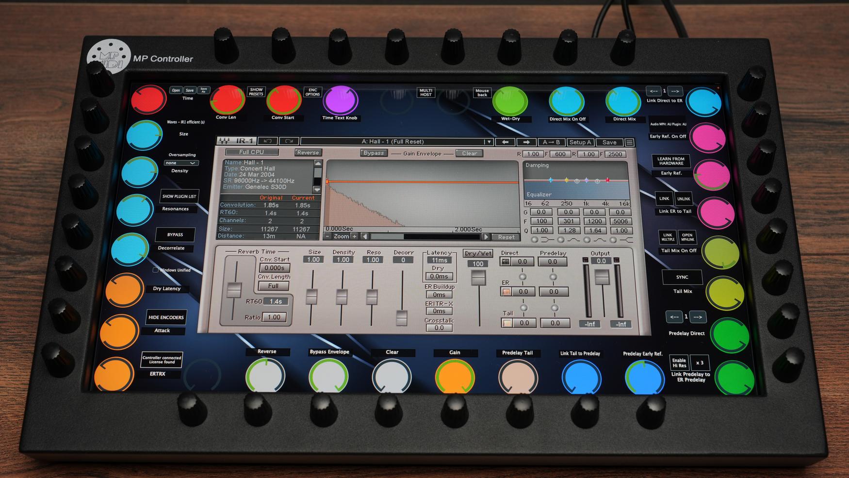 Studio-quality Waves plugin control interface