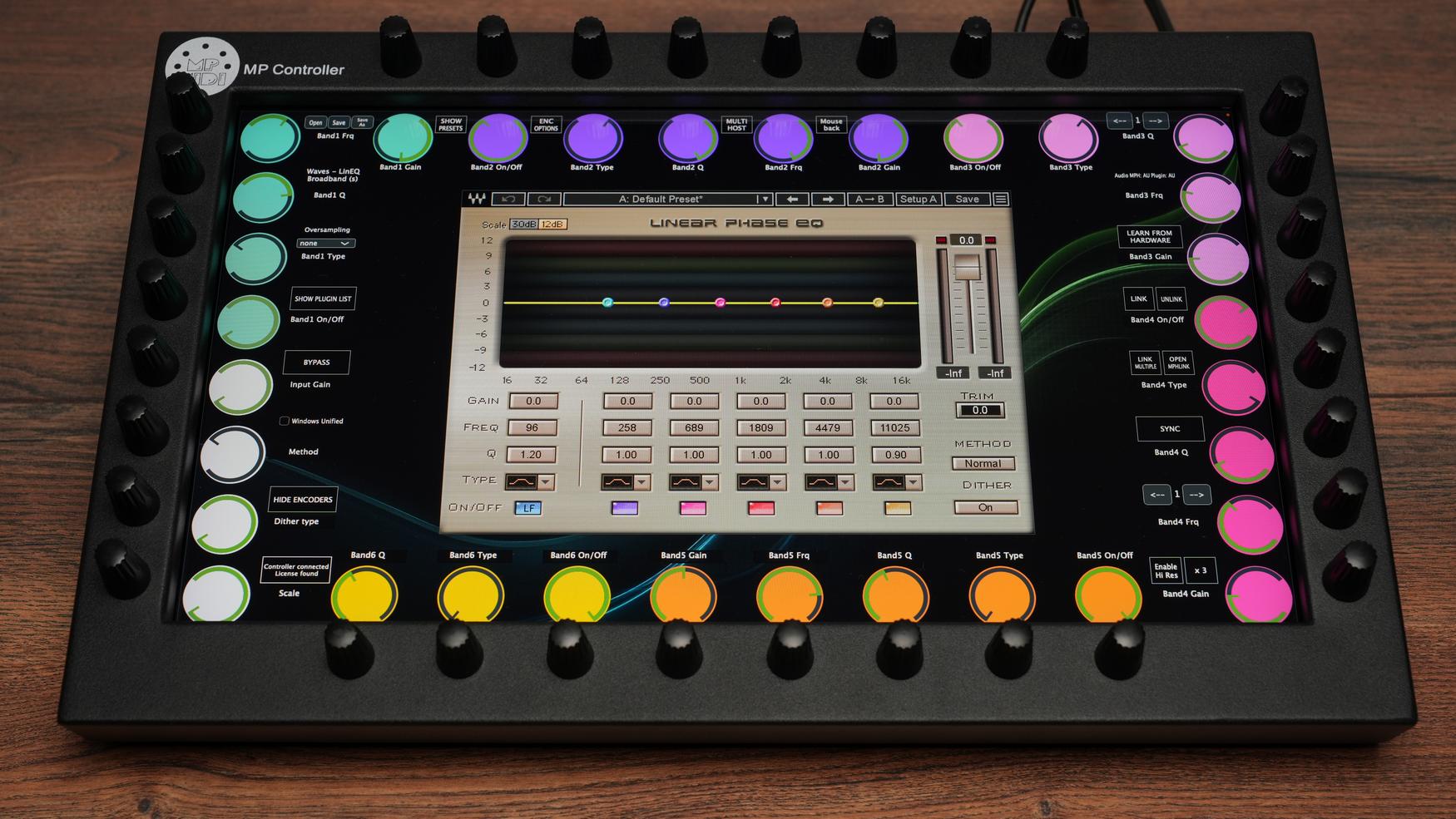 High-resolution control of Waves plugins