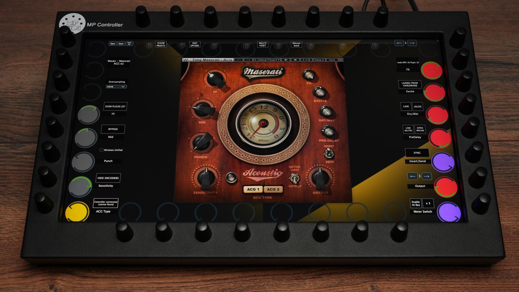 Studio-grade Waves plugin control interface