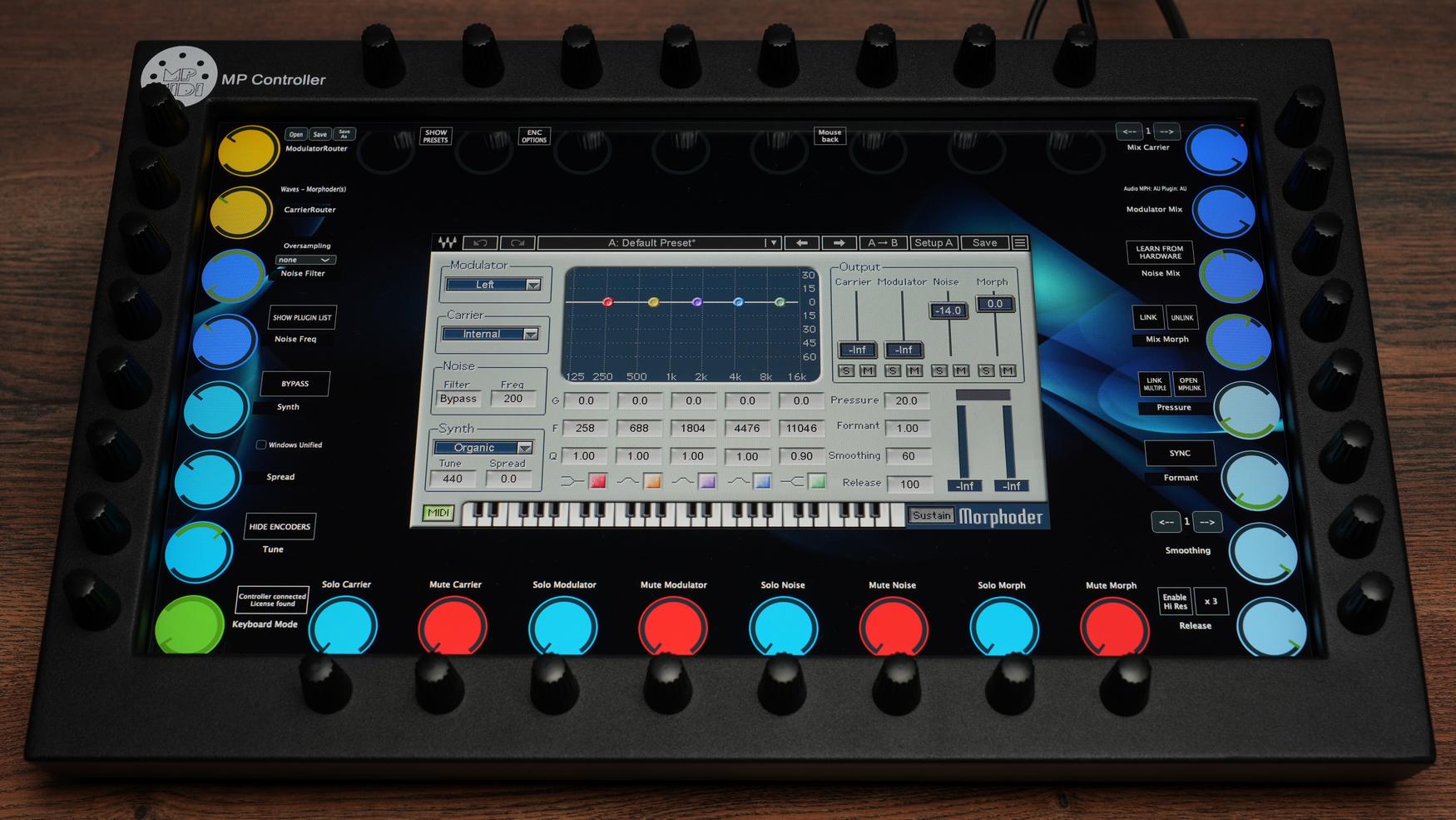 Professional audio interface with Waves plugin control
