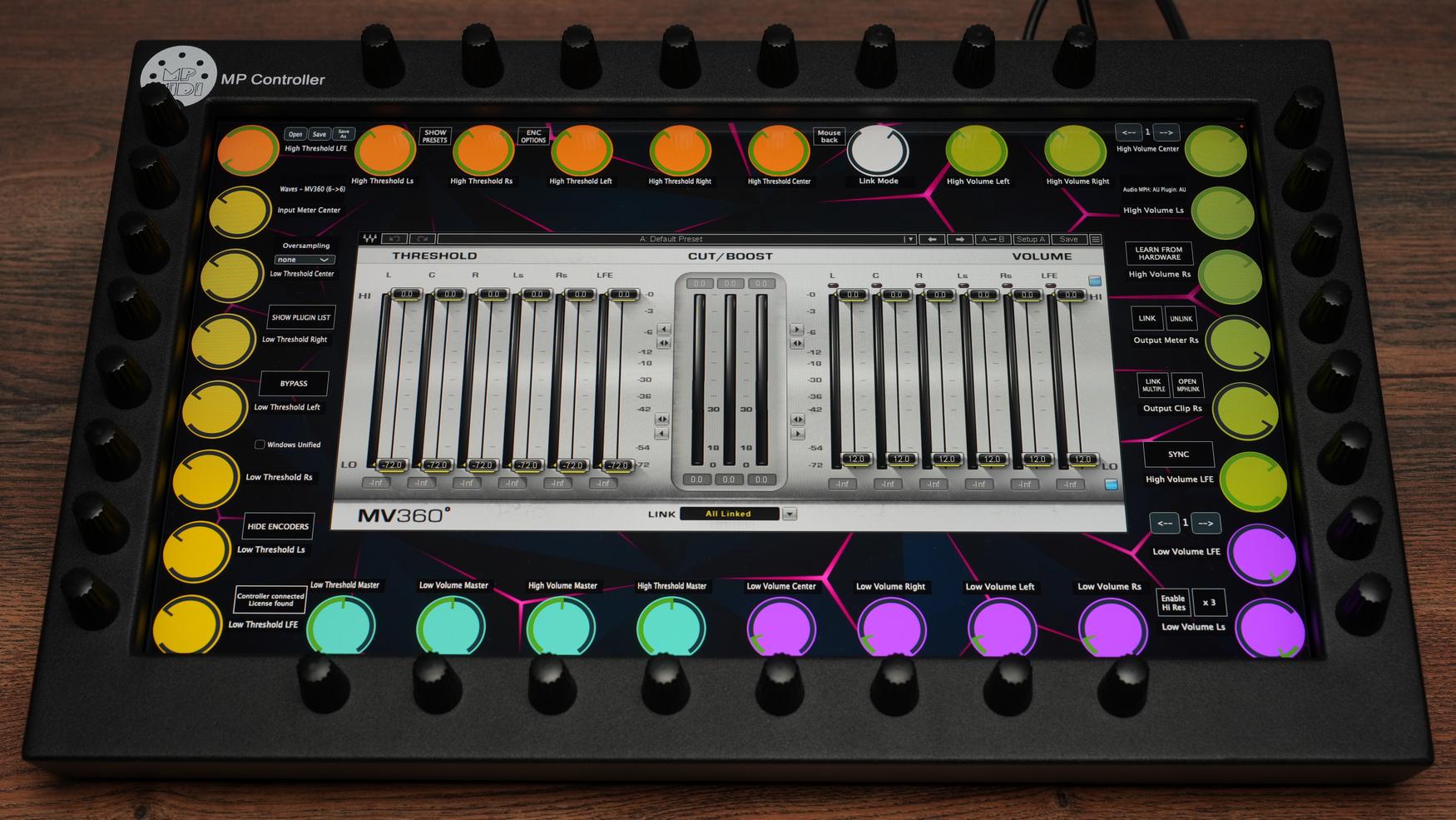 MP Controller with Waves plugin visual feedback system
