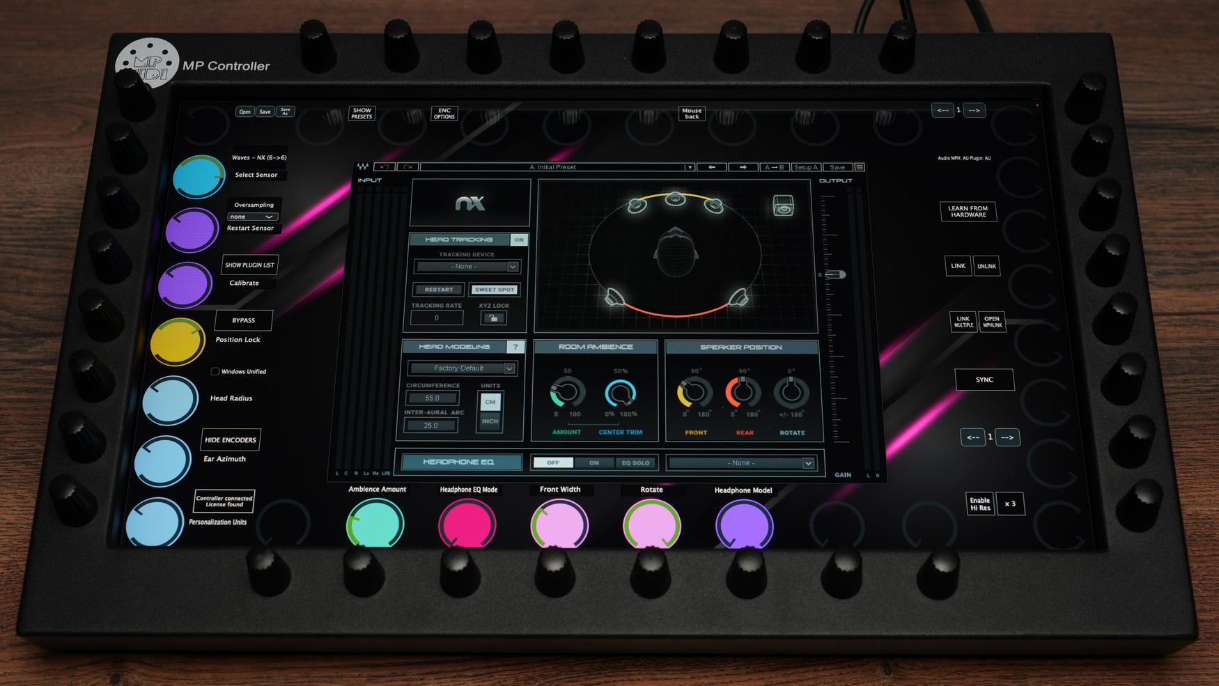 High-quality encoder control for Waves audio processing