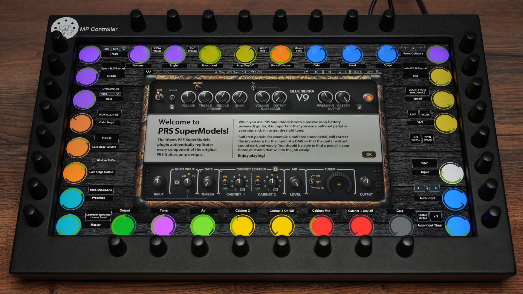 Studio-quality Waves plugin interface on MP Controller