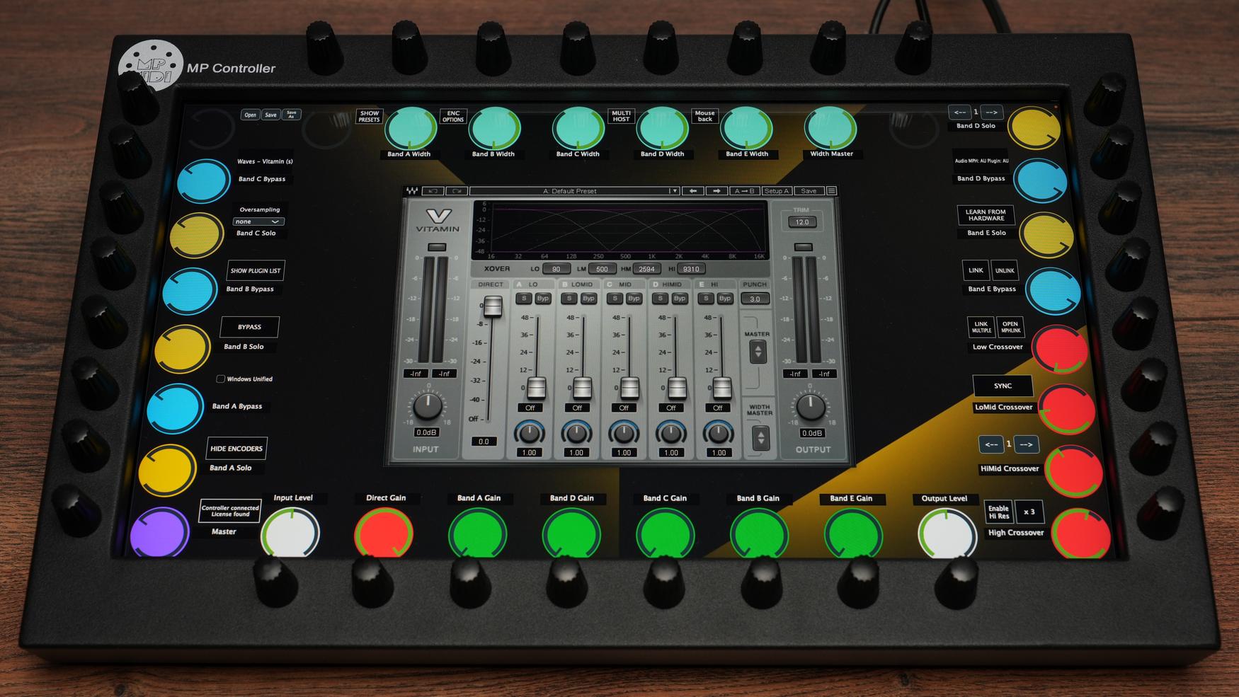 Professional audio control system with Waves plugins