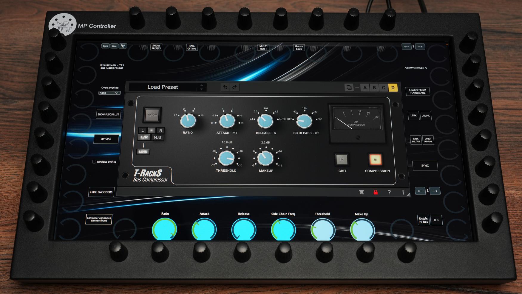 IK Multimedia Bus Compressor on MP Controller