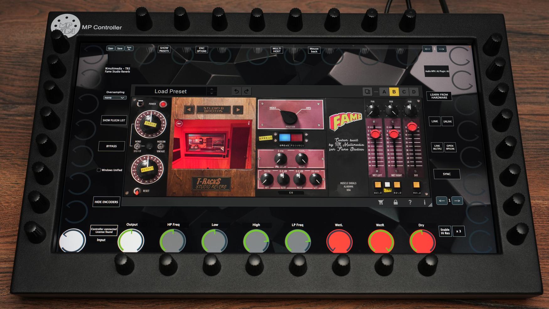 IK Multimedia Studio Reverb on MP Controller